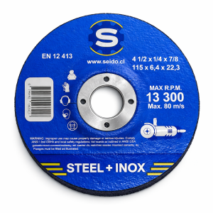 Disco Desbaste SEIDO Steel Inox 115 mm (4,5") x 6 mm