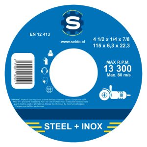 Disco Desbaste SEIDO Steel Inox 4,5 x 6