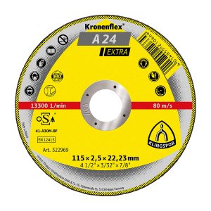 A24 Disco de Corte Klingspor 115 x 2,5 x 22,3